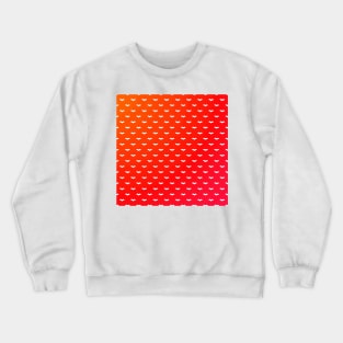 White Tiny Bats Red Crewneck Sweatshirt